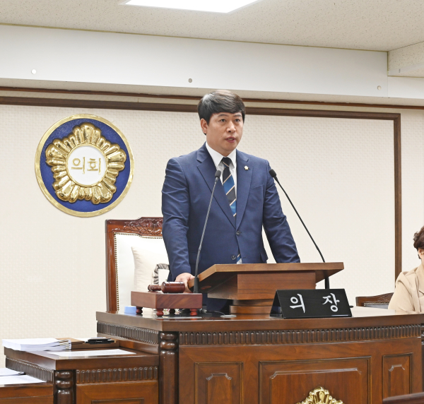 제269회 임시회 제2차 본회의 폐획식 모습