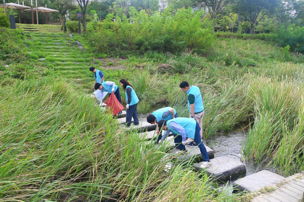 건보 대전세종충청지역본부, 추석맞이 환경정화 활동 전개 모습