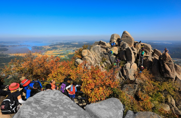 서산 하이킹 스템프 투어 인증 장소 팔봉산