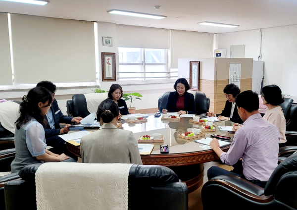 동부교육장 학교현장 방문 모습