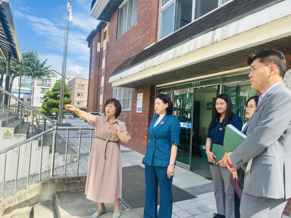 동부교육장 학교현장 방문 모습