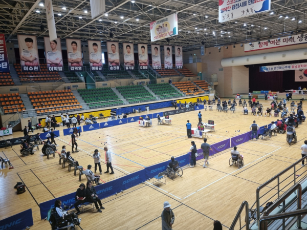 보치아 경기 모습