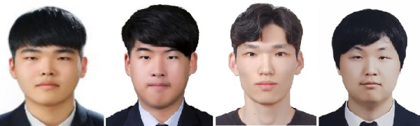 시스템반도체공학과 연구팀 (왼쪽부터 주예한 김도균 노영민 최재원)