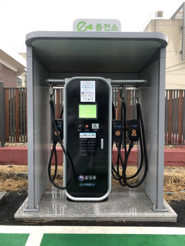 전기차 충전소 모습