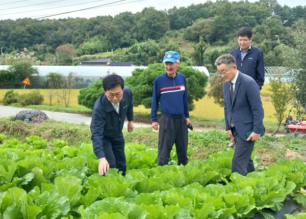 농협대전본부, 농업재해 피해현장 점검 모습