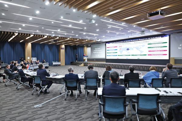 한국수자원공사는 룩셈부르크 경제사절단을 대상으로 AI 물관리 전환 및 글로벌 협력 현황 등을 설명했다.