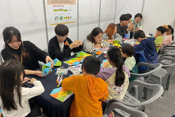 목원대 학생들이 참여한 ‘2025 대전수학축전’ 모습.