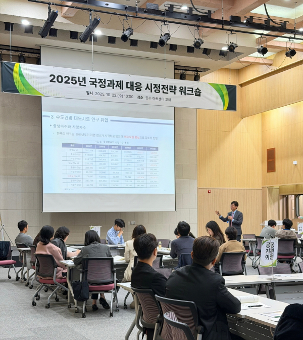 ‘2025 국정과제 대응 시정전략 워크숍’ 개최 모습