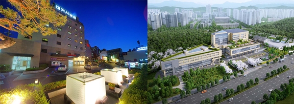 왼쪽부터 대전선병원, 유성선병원