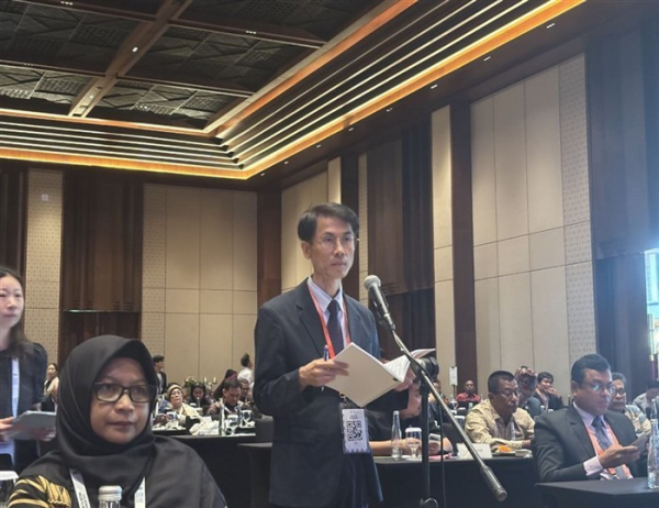 행복청의 박상옥 기획조정관이 행복도시 건설 경험과 국제협력 비전을 효과적으로 공유하고 있다.