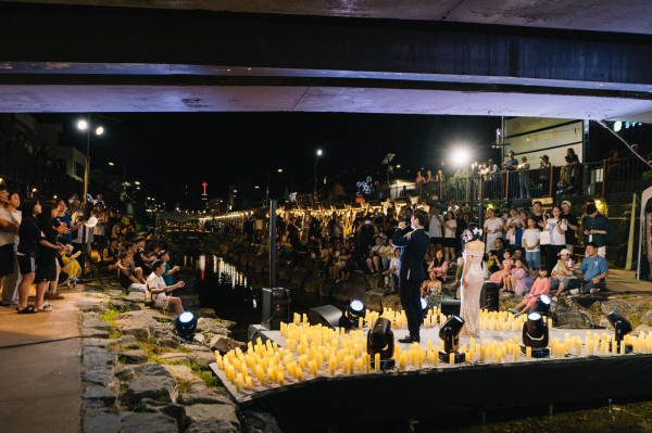 지난해 제민천 밤페스타 밤살롱 모습