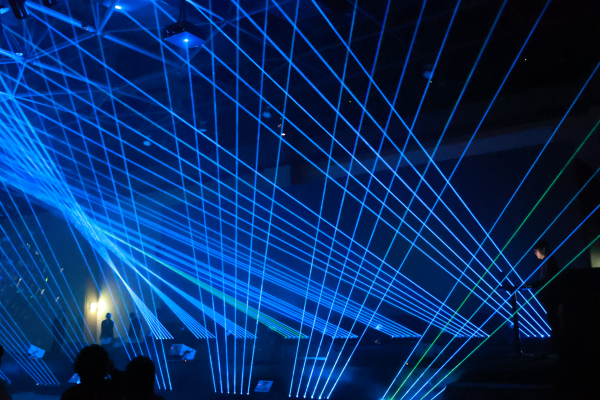 2025 아티언스 대전 개막행사 레이저아트쇼  모습