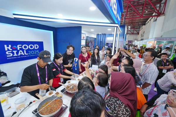 자카르타 국제식품박람회 한국관 쿠킹쇼
