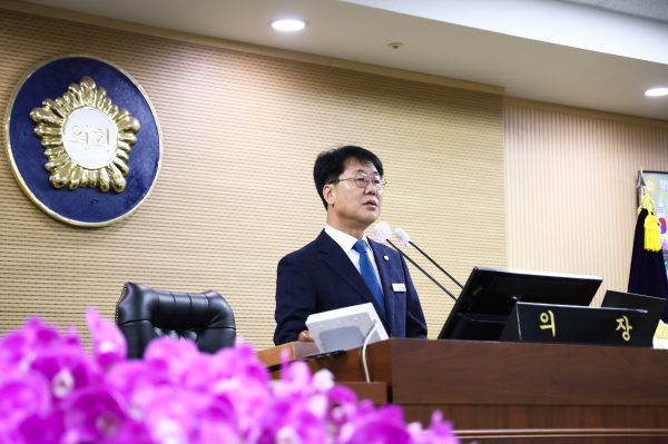 청양군의회, 제316회 제2차 정례회 개회식 모습