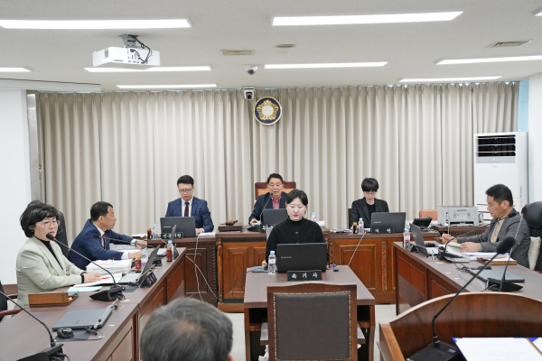 대전 중구의회 의회운영위원회 개최 모습