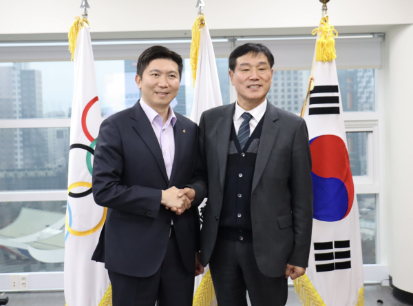 유승민 대한체육회장, 정준영 계룡시 체육회장