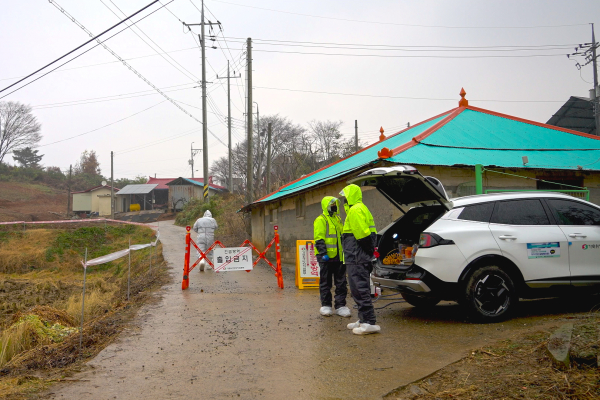 양돈농가 방역 사진