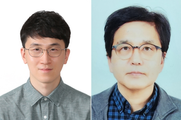 (왼쪽부터) IBS 박종은 시스템바이러스 및 공간 면역체 그룹 신임 CI와 서성배 마이크로바이옴-체-뇌 생리학 연구단장