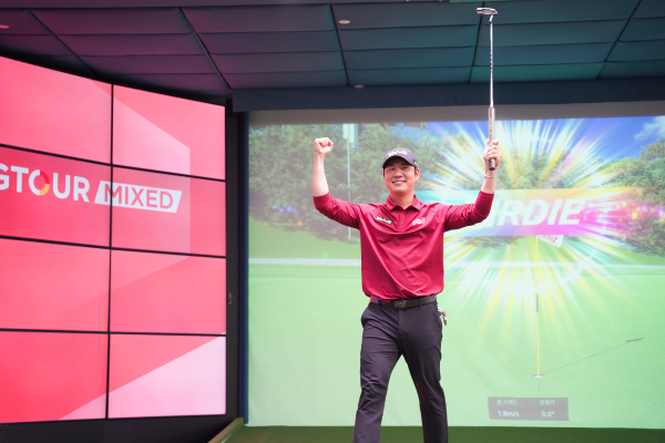 2025 타이어프로 GTOUR MIXED’ 5차 대회 우승자 김민수 경기모습