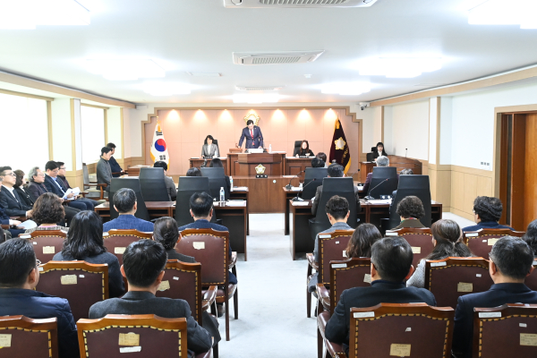 대덕구의회 본회의 장