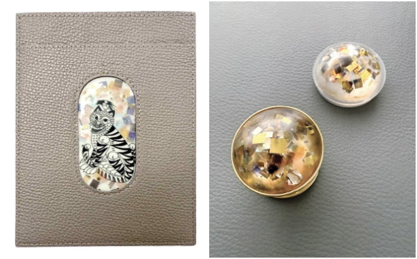 (좌)여권케이스(정면), 그립톡