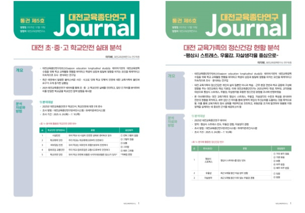 「대전교육종단연구저널 5, 6호」발간