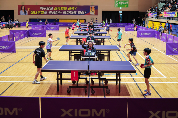 제2회 전국 유소년 탁구축제 개최 모습