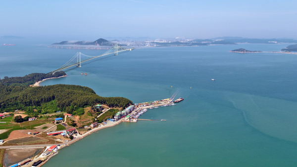 2025년 군정 결산(가로림만 해상교량 예상도)