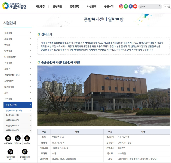 1월 1일부터 종합복지센터 신규 사업 운영 안내문