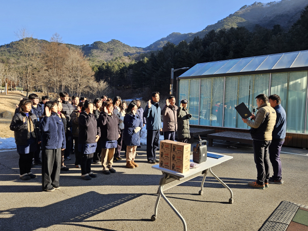 안전실천 결의대회 개최 모습