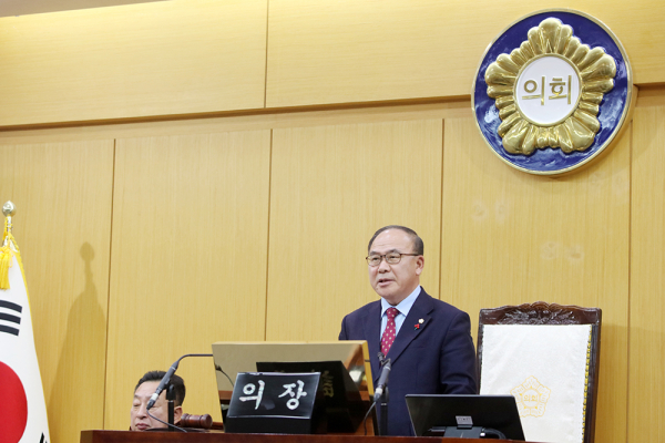 서산시의회, 제311회 임시회 폐회식 모습