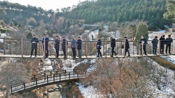 삼선산수목원 현장 방문 모습