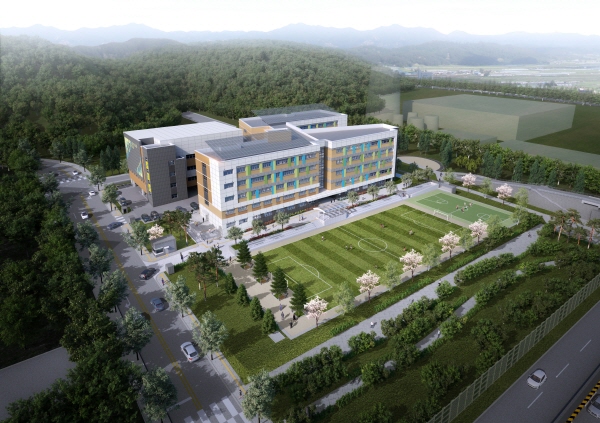 원신흥중학교 교실증축 조감도