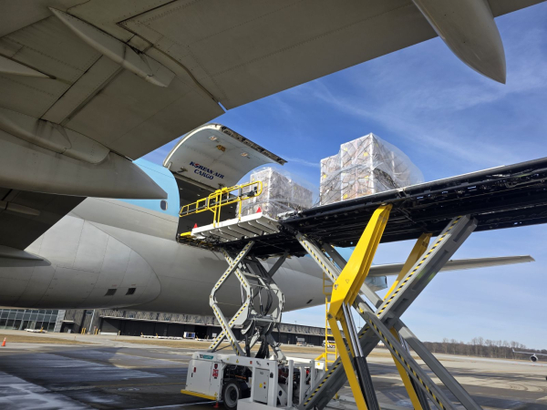 미국 현지 대한항공 신선란 탑재 사진