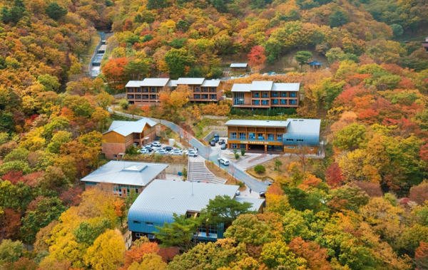한국산림복지진흥원 소속기관 국립청도숲체원 가을 전경