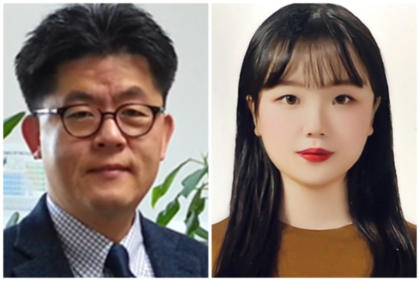 이용걸 교수 연구팀 사진[(왼쪽부터) 이용걸 교수(화학공학과), 제1저자 전은서 석사생]