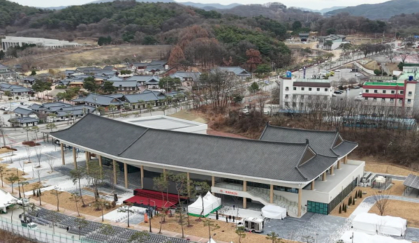 백제문화전당 외경(드론샷)