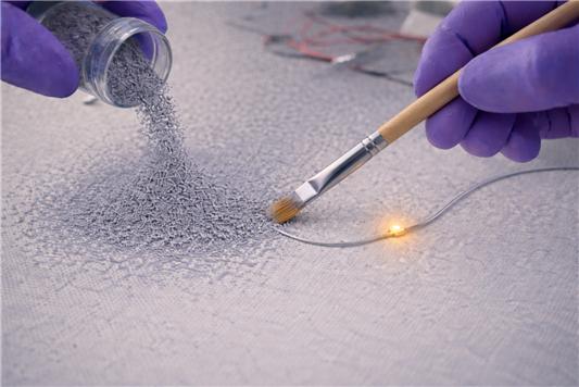 액체금속 파우더로 전자회로 구현