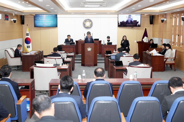 제9대 태안군의회, 제320회 임시회 폐회식 모습