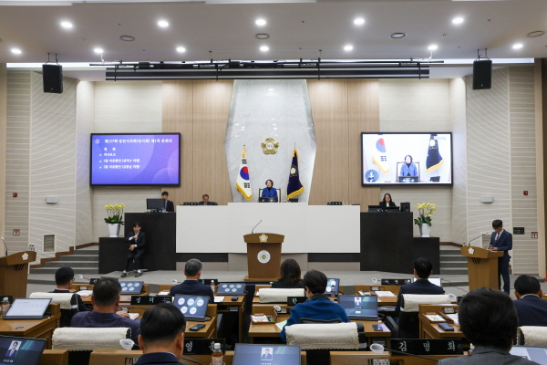 당진시의회, 제127회 임시회 개회식 모습