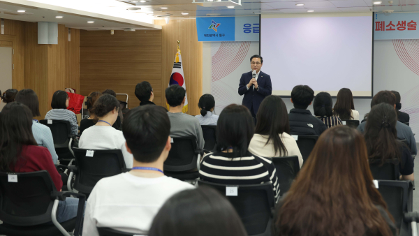 심폐소생술 교육 진행 모습