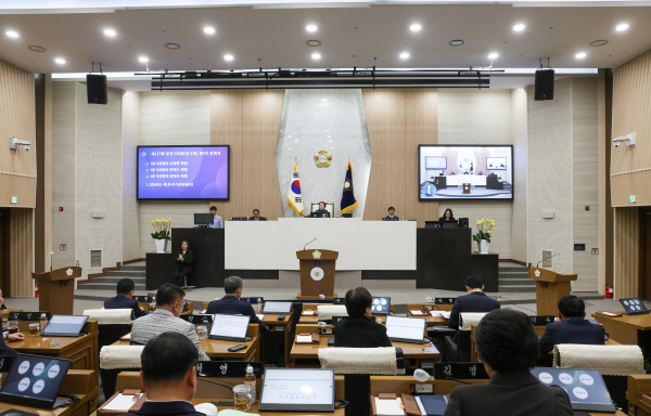 당진시의회, 제127회 임시회 폐회식 모습