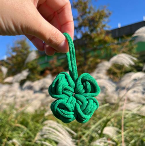 봄맞이 특별 프로그램에서 제작 가능한 네잎클로버 키링