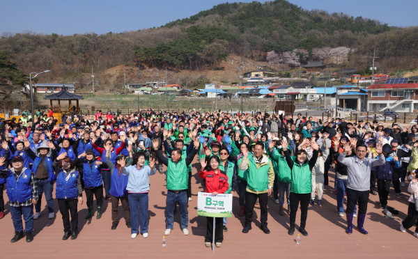 추동 일원에서 진행된 나무심기 행사 모습
