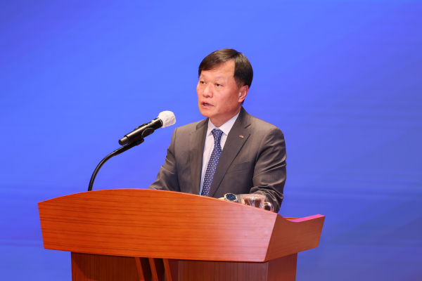 2일 충남 태안 본사에서 창립 25주년 기념식 진행(이정복 서부발전 사장 축사)